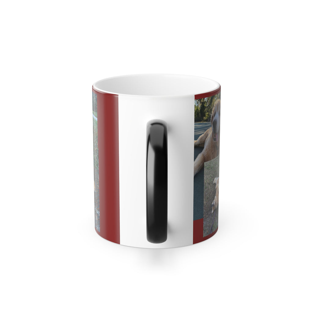 Teddy the Golden Retriever  - Color Morphing Mug, 11oz